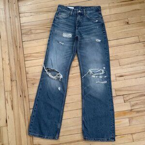 Zara Straight Leg Distressed Jean, 6R